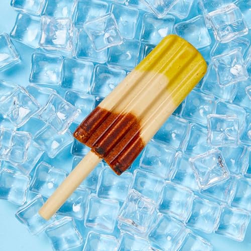 SPOT Pup Ice- Ready to Freeze at Home Dog Treats-Edible Chews for Medium Breed Dogs & Puppies with Real Chicken to Keep Your Pup Cool Year Round, Rocket Lollies Banana and Chocolate Flavor, 2pcs