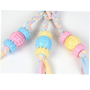 FOMIYES 1pc Pet Playing Toy Female Dog Toy Pet Dental Cleaning Cotton Rope Pet Toy Dog+Toy Pet Educational Dog Bite Toy Pet Door Handle Cat Toy Toys Pet Chew Toy The Dog Cloth