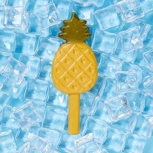 Pup Ice- Ready to Freeze at Home Dog Treats-Edible Chews for Small Breed Dogs & Puppies with Real Chicken to Keep Your Pup Cool Year Round, Fruity Lollies Pineapple Flavor, 3pcs