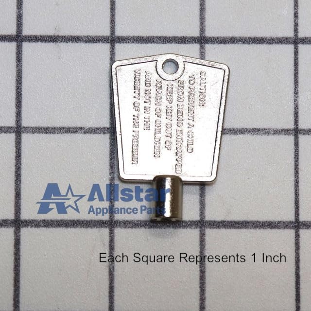 Allstar Appliance Parts WP4356840 Refrigerator Freezer Door Key