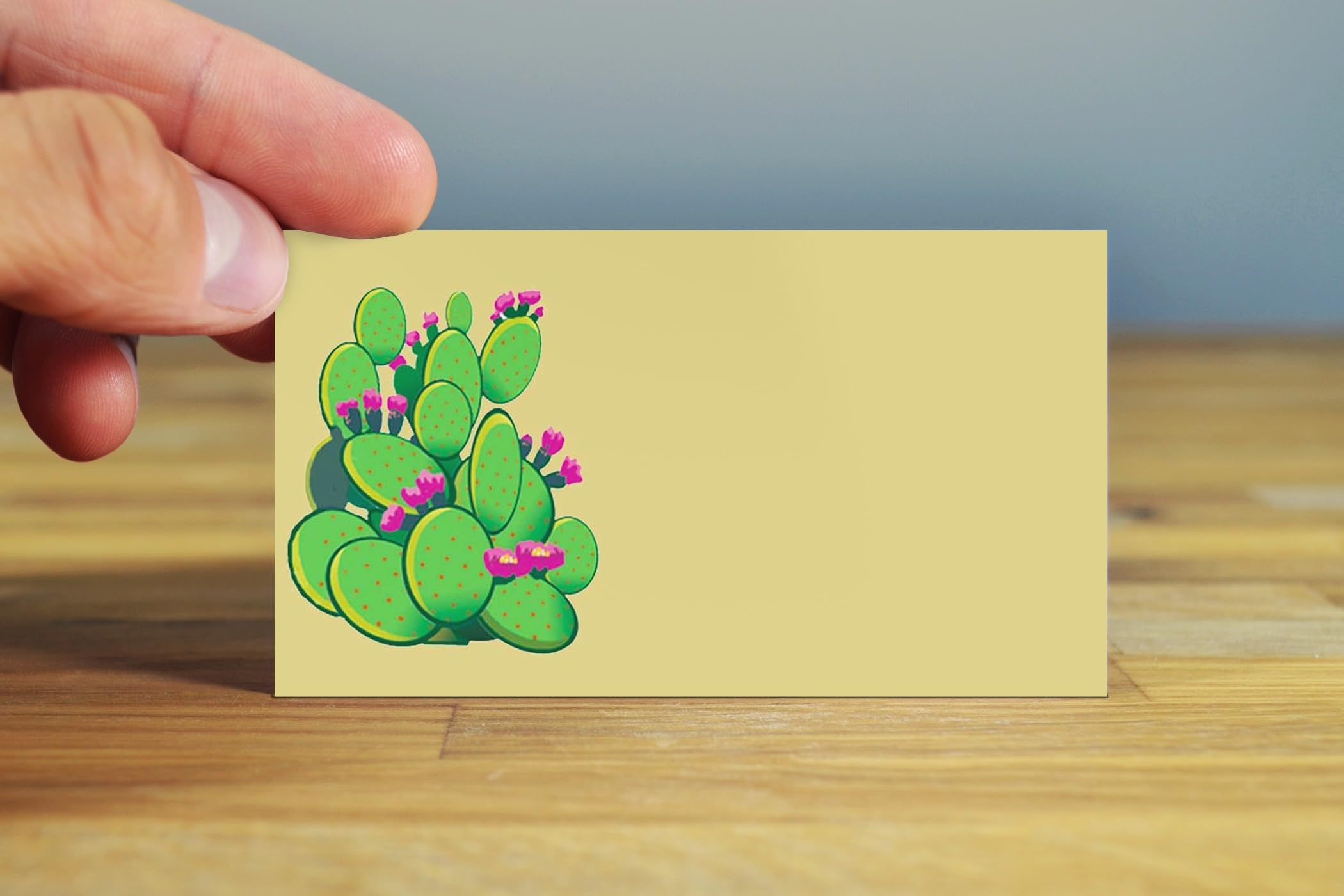 Stonehouse Collection | Prickly Pear Cactus Table Tent Cards | Desert Cactus Place Cards | Southwest Name Cards | Place Setting | Desert Southwest Parties, Celebrations | (Prickly Pear Cactus)