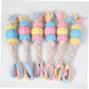 FOMIYES 1pc Pet Playing Toy Female Dog Toy Pet Dental Cleaning Cotton Rope Pet Toy Dog+Toy Pet Educational Dog Bite Toy Pet Door Handle Cat Toy Toys Pet Chew Toy The Dog Cloth