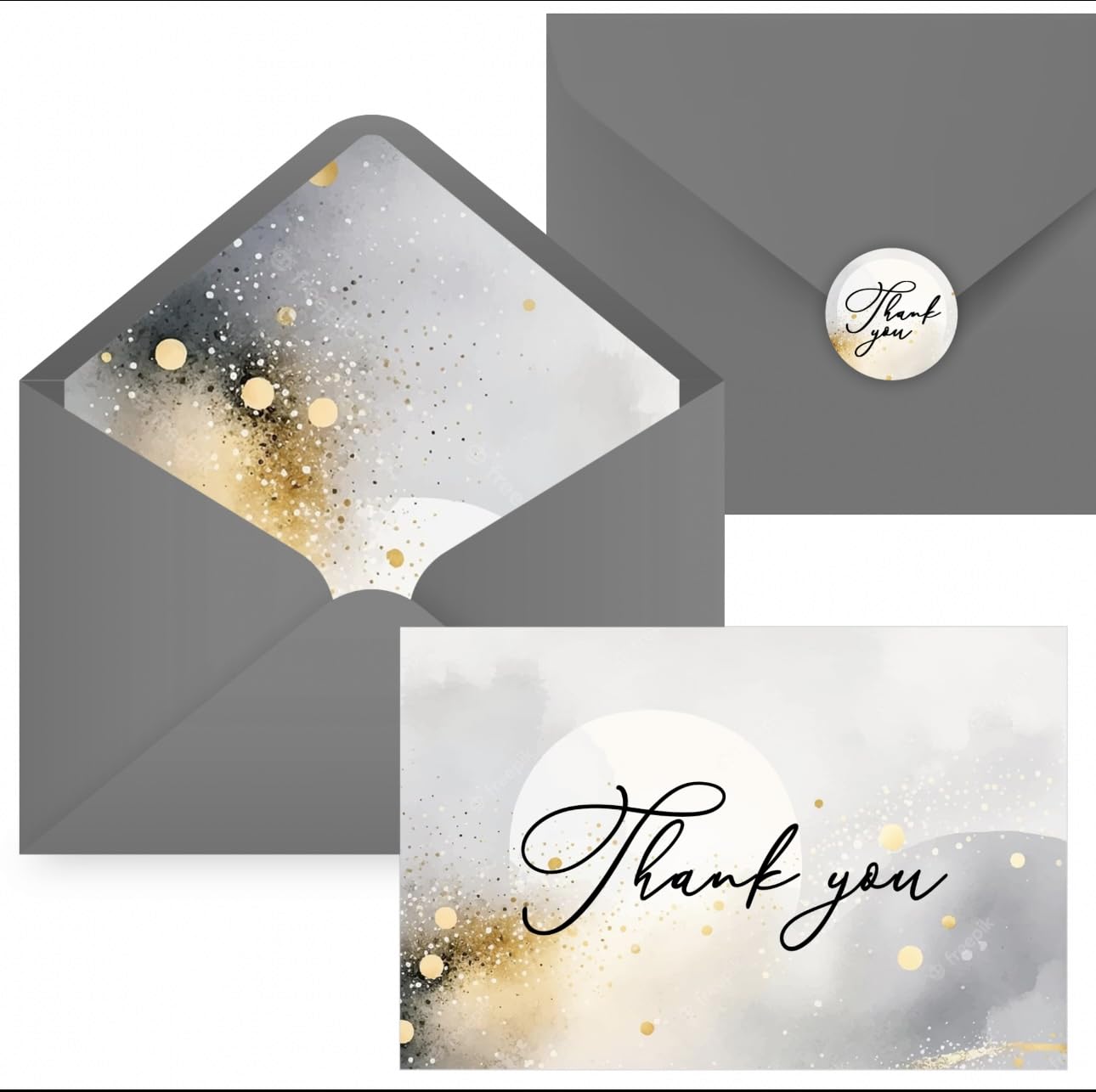 Thank You Cards With Envelopes, Thank You Card, Seal Sticker, Thank You Cards, Wedding, Baby Shower, Graduation, Sympathy Card, Business, Funeral, Thank You Notes, Anniversary