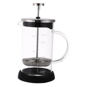 pretyzoom 1pc coffee pot coffeepot with scale espresso maker pot coffee press coffee maker coffee teapot glass teapot tea kettle teapot with scale household coffeepot