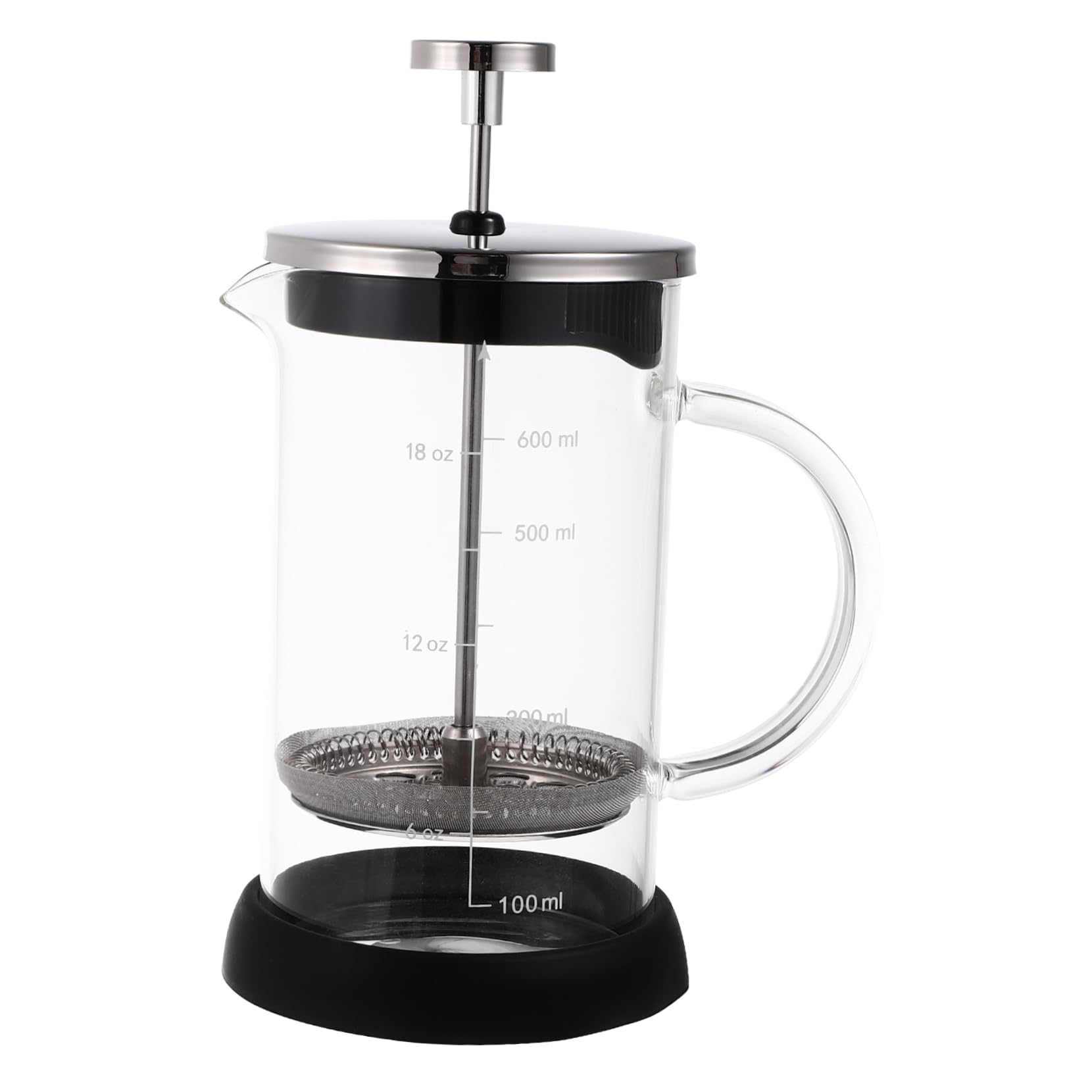 PRETYZOOM 1pc Coffee Pot Coffeepot with Scale Espresso Maker Pot Coffee Press Coffee Maker Coffee Teapot Glass Teapot Tea Kettle Teapot with Scale Household Coffeepot