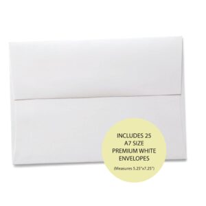 Moonrise Papery Set of 25 Floral Bridal Shower Invitations with Envelopes — Fill-in Style Invites with Envelopes, Greenery Bridal Shower Invitations