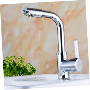 ETHZZLE Bathtub Faucet Kitchen Water Tap Kitchen Sink Faucet Kitchen Faucet Utility Sink Faucet Rotate Faucet Rotary Faucet Vanity Faucet Bathroom Cabinet to Rotate Basin