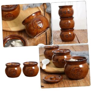 2pcs Soup Cup Household Soup Pot Ceramic Soup Pot Home Soup Pot Soup Pot with Lid Stewing Crock Soup Stew Pot Ceramic Stockpot Cooking Pot Soup Ceramic Pot Soup Maker Stock Pot