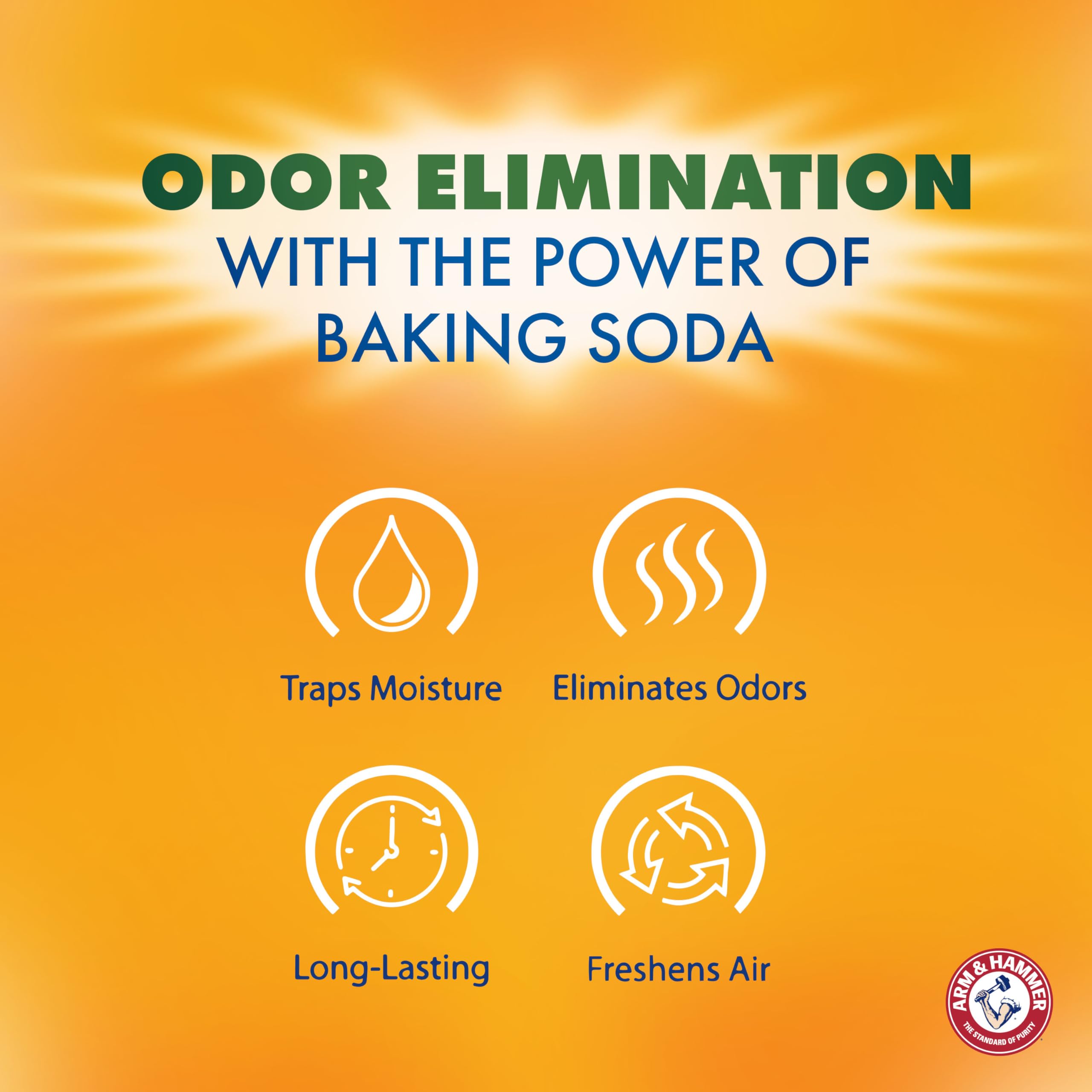 Arm & Hammer Essentials Hanging Moisture Absorber and Odor Eliminator, 17.5 oz., 3 Pack, Fragrance Free, Moisture Absorbers for Closets, Laundry Rooms and Bedrooms, Long-Lasting Freshness