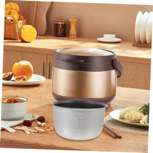 FUNOMOCYA Rice Cooker Liner Electric Cooker Diffuser Inner Cooking Pot Inner Pot for Pressure Cooker Power Cooker Inner Pro Multi-purpose Pot Stainless Steel Aluminum Alloy