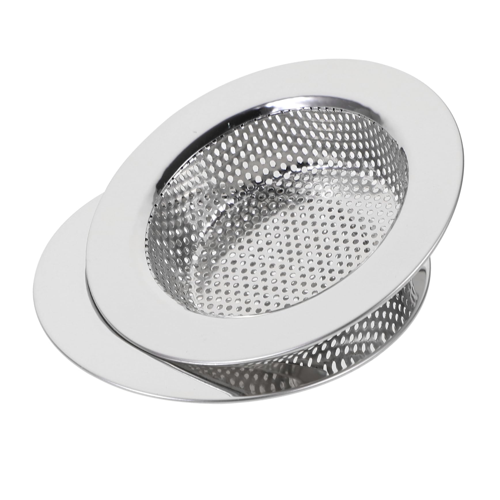 2pcs Sink Strainer Bath Tub Plug Stopper Sink Drain Sink Food Catcher Kitchen Sink Filter Basket Kitchen Sink Filter Strainer Anti-blocking Net Dish Basin Stainless Steel