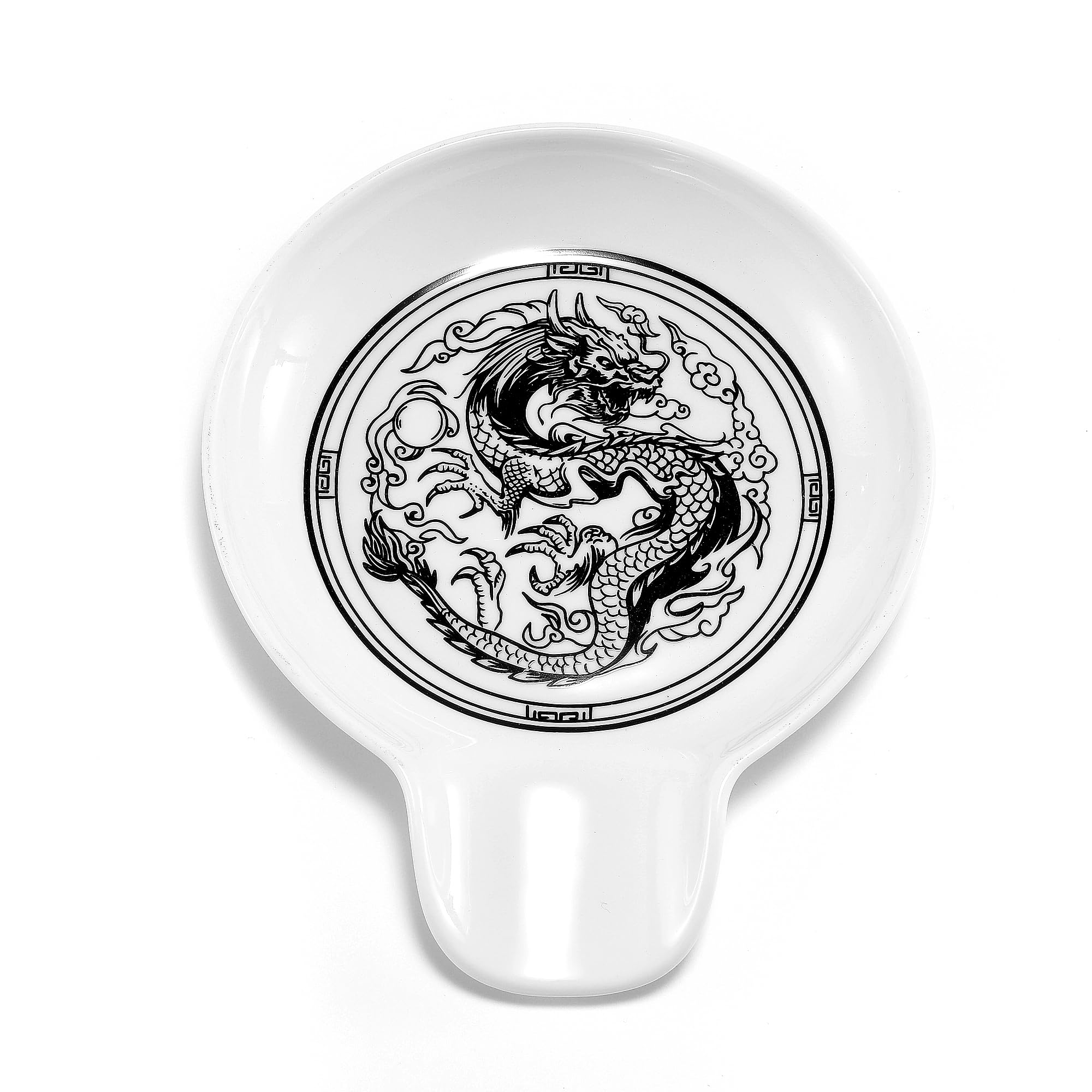 Hagary Dragon Spoon Rest Ceramic Spoon Rest For Stove Top Kitchen Counter Spoon Holder Cutlery Rests 16cm