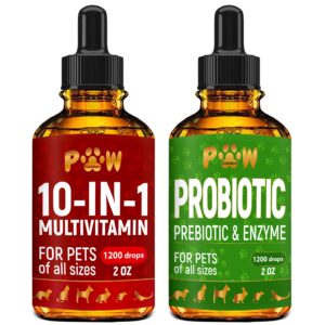 cat & dog vitamins and supplements | probiotics for cats | multivitamin for dogs | dog probiotic | cat vitamins for indoor cats | cat probiotic | bundle