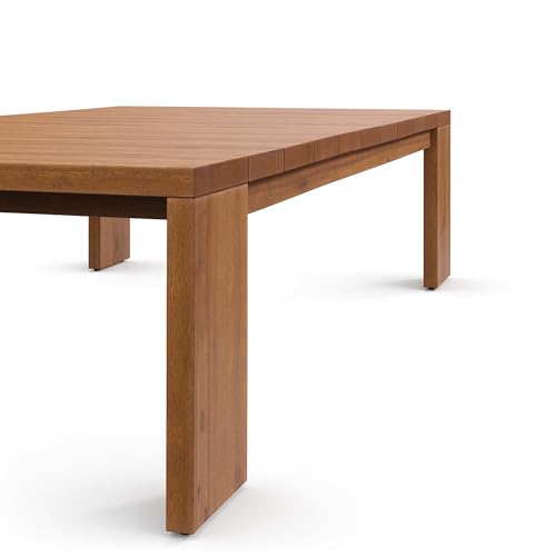 Modway Tahoe Acacia Wood Rectangular Outdoor Patio Coffee Table in Natural - Ideal as Garden Coffee Table or Porch Table