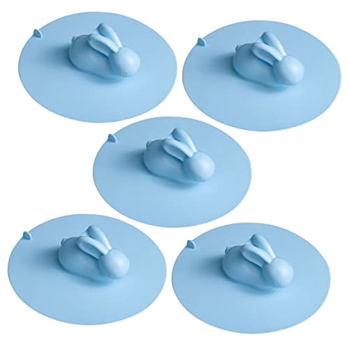 5pcs Kitchen Accessories Silicone Sink Plug Bathtub Stopper for Bathroom Creative Sink Plug Silicone Sink Cover