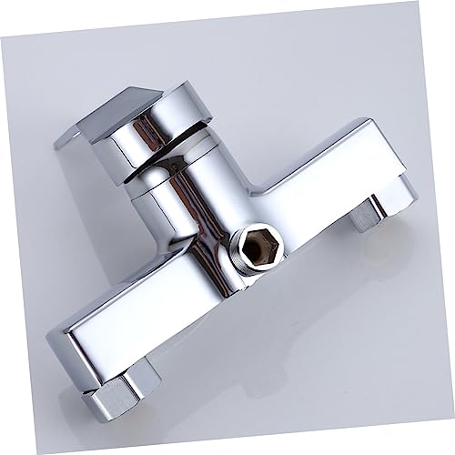 SEWOART Utility Faucet Bathroom Accesories Wall Mounted Bathroom Faucet Mixer Tap Bathroom Faucet Brushed Nickel Modern Bathroom Faucet Shower Faucets Bath Tub Hot and Cold