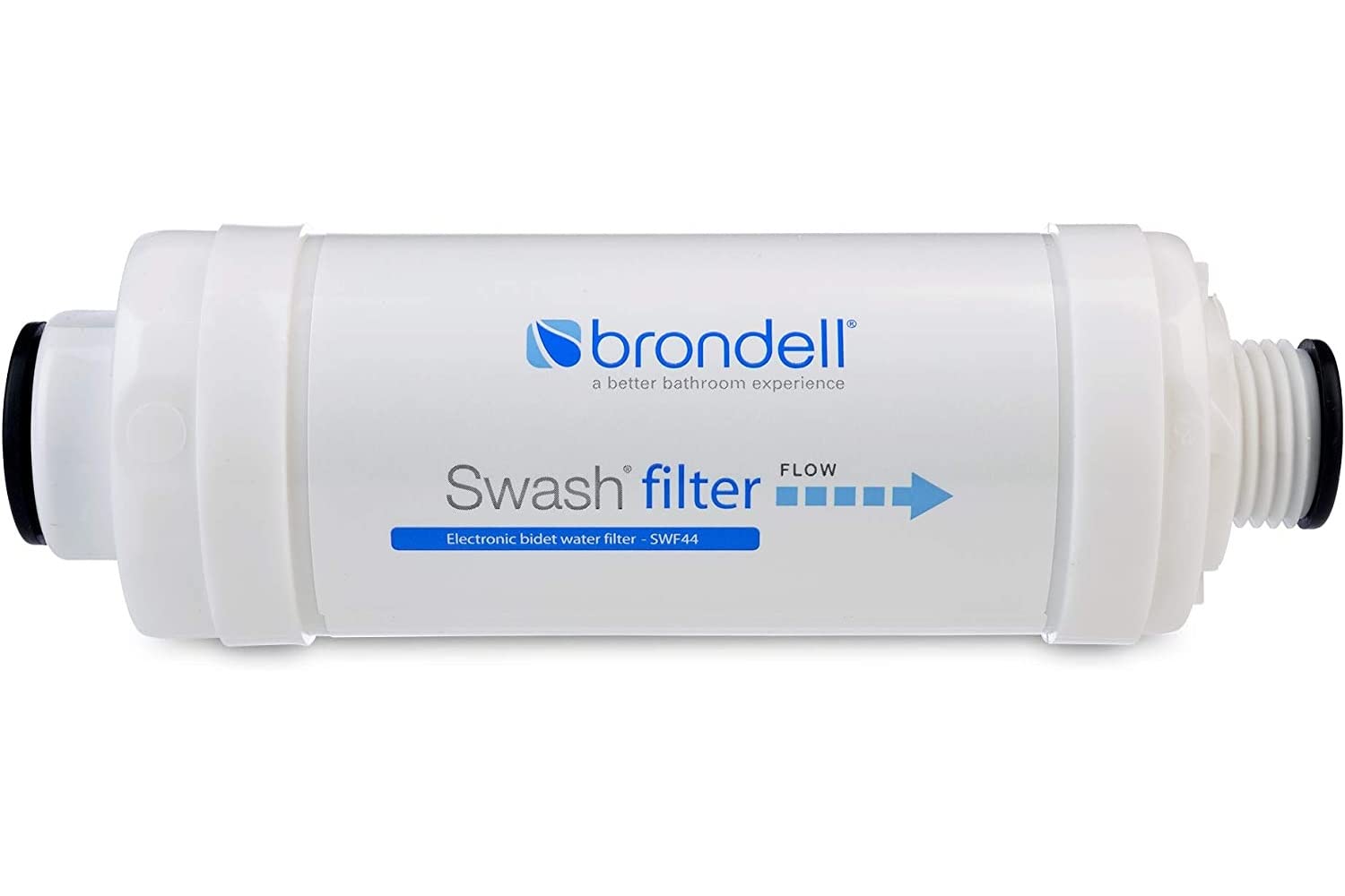 Brondell LT89 Swash Electronic Bidet Toilet Seat for Round Toilets & SWF44 Swash Bidet Filter Bundle