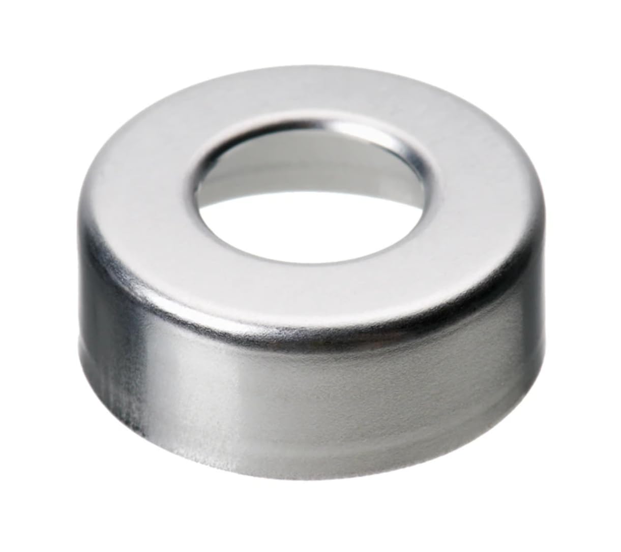 Generic 20mm Aluminum Vial Crimp Seals and Caps 1000pk Silver, A20MSAVC100