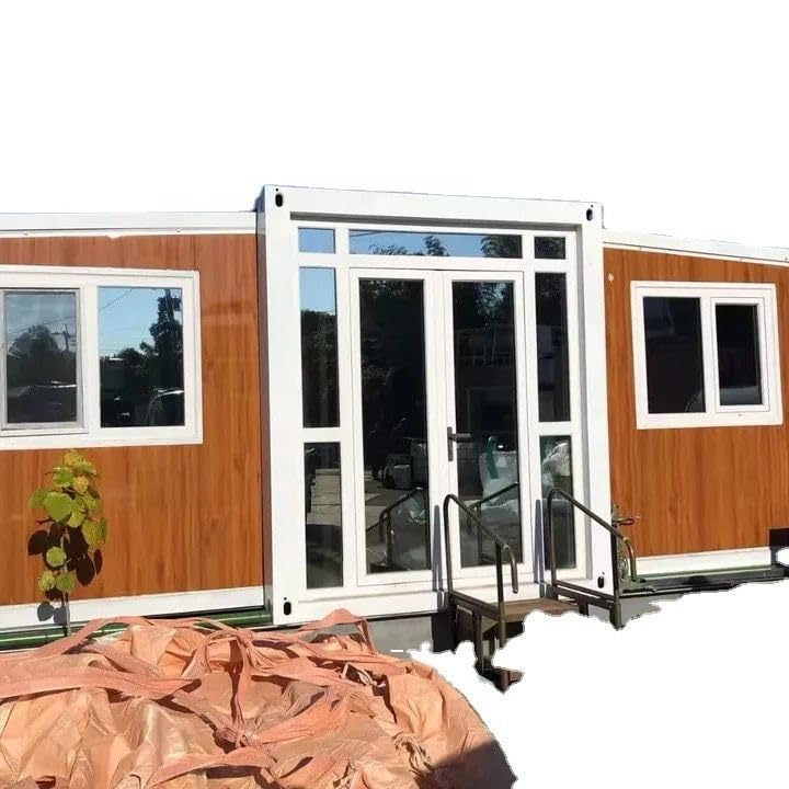 TOPUS Deal Portable Garden House - Extended Biplane Design (19x20 FT) - Featuring 1 Bedroom, 1 Living Room, 1 Bathroom,