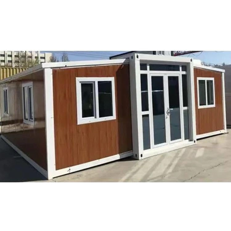 TOPUS Deal Portable Garden House - Extended Biplane Design (19x20 FT) - Featuring 1 Bedroom, 1 Living Room, 1 Bathroom,