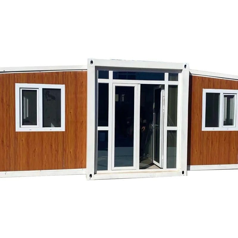 TOPUS Deal Portable Garden House - Extended Biplane Design (19x20 FT) - Featuring 1 Bedroom, 1 Living Room, 1 Bathroom,