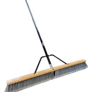 American Select Tubing Pbma36004 Heavy Duty 36" Multi-Surface Push Broom with Silver/Black Handle