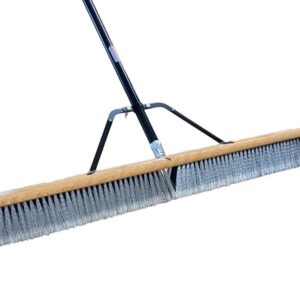 American Select Tubing Pbsa36004 Heavy Duty 36" Smooth-Surface Push Broom with Silver/Black Handle