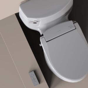 Brondell SE600 Swash Electronic Bidet Toilet Seat for Elongated Toilets and SWF44 Swash Bidet Filter Bundle