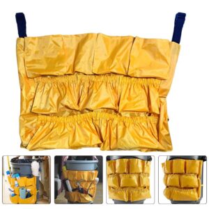 Amosfun Trash Can Tool Bag Commercial Products Supply Garbage Bin Mounted Cleaning Tools Bag for Organizing Spray Bottles Paper Towels Gloves Scrub Brush