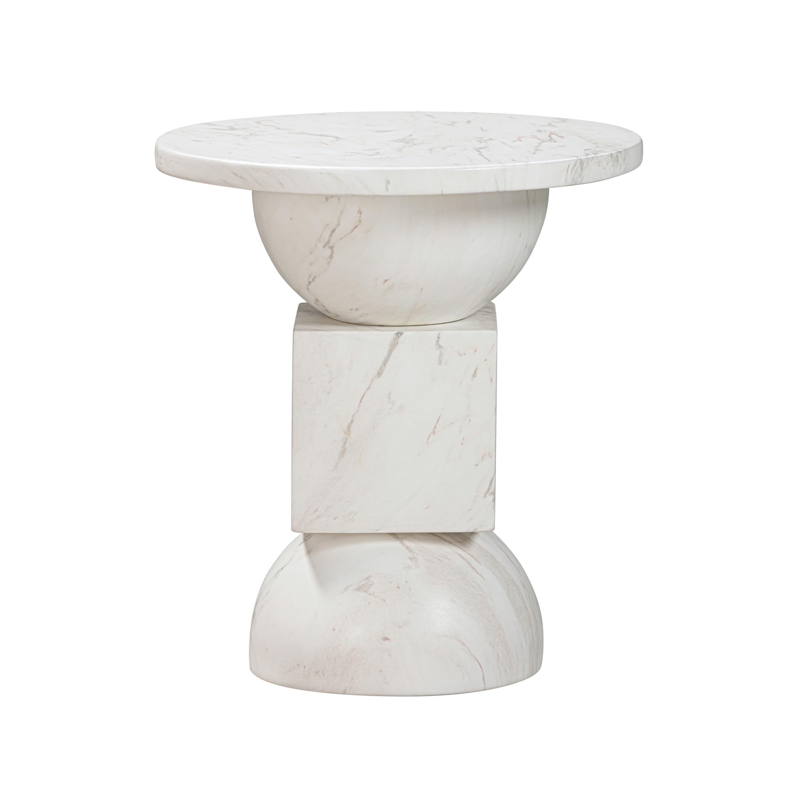 Tov Furniture Chip Marble Print Indoor/Outdoor Side Table