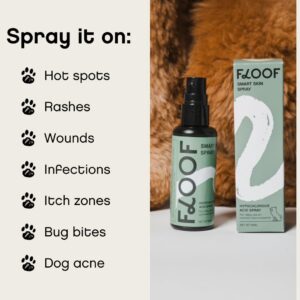 Hypochlorous Acid Spray for Dogs - Hot Spot Treatment & Allergy Relief - Dog Skin Anti Itching & Paw Licking Remedy - Wound Cleanser Spray (2.2 FL OZ) (Pack of 1)