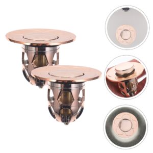 2pcs Drain Jumper Core Sink Stopper Replacement Basin Stopper Copper Sink Drain Plug Sink Plug Bathtub Sink Stopper Toilet Stopper Bathtub Drain Plug Sink Stoppers Bathtub Stopper