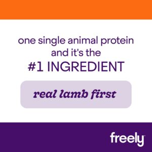 Freely Limited Ingredient Diet, Grain Free Dog Food, Natural Wet Food For Dogs, Adult Canned Dog Food Lamb, 12.5oz x 6 cans