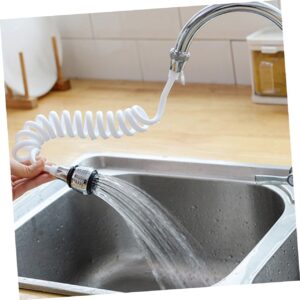 Gadpiparty Tap Spray Hoses Faucet Nozzle Filter Kitchen Device Water Saving Faucet Nozzle Water Hose Nozzle Bathtub Faucet Kitchen Tap Head Faucet Hose Sink To Rotate Extender White