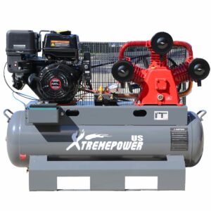 xtremepowerus 13.0hp horizontal air compressor tank 30 gallon horizontal tank gas-powered 3-cylinder service truck mount