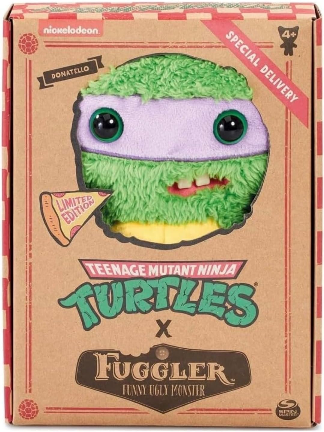 Fuggler Ugly Monster Donatello Ninja Turtle Plush Figure Limited Edition, Green