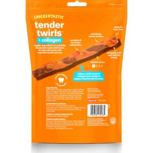 Hartz Oinkies Twirls + Collagen to Support Skin & Joints, Made with Real Chicken Breast, Highly Disgestible Dog Chews, 20 Count