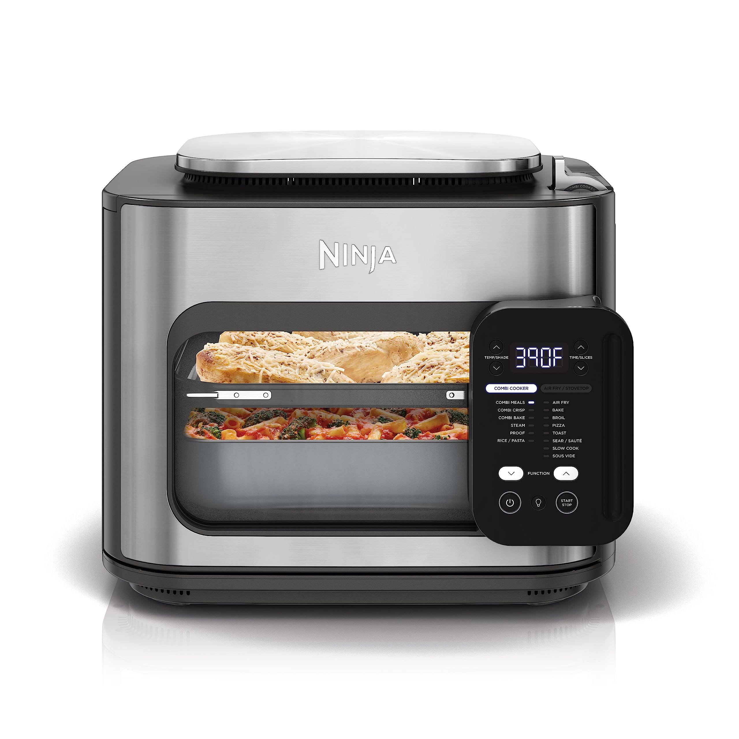 Ninja R-SFP701 14-in-1 Multicooker, Oven & Air Fryer, 15-Min Meals, 3 Accessories, Grey - Certified Refurbished