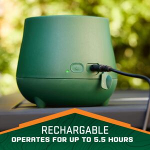 Repel Realm Zone Mosquito Repellent Device, Rechargeable Outdoor Diffuser, 40-Hour Protection, Mosquito Repeller