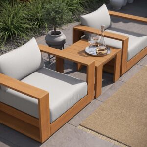 Modway Tahoe Outdoor Furniture, Natural Light Gray