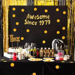 Awesome Since 1979 Gold Glitter Banner - 45th Birthday and Anniversary Party Decorations