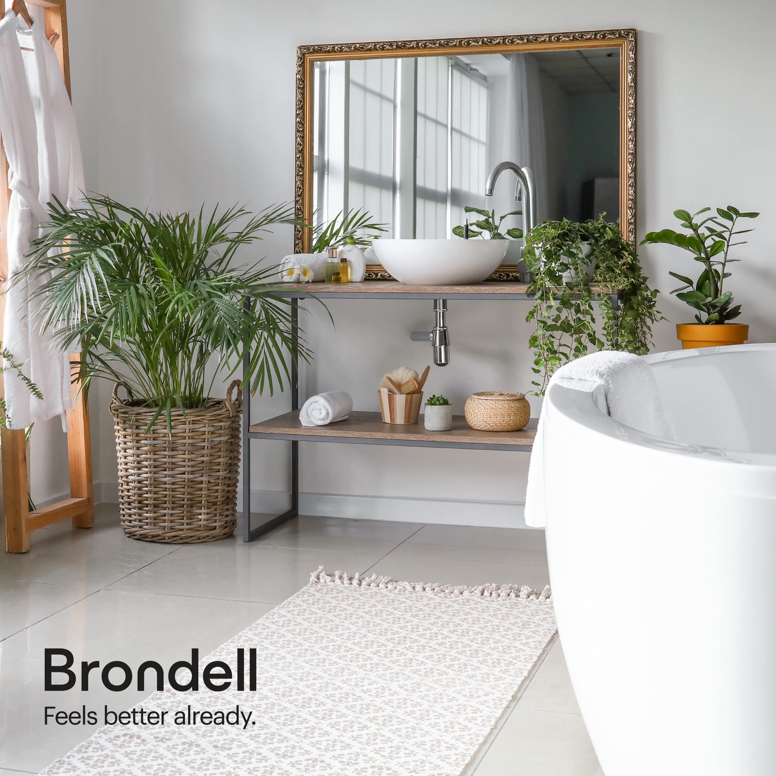 Brondell LT89 Swash Electronic Bidet Toilet Seat for Round Toilets & SWF44 Swash Bidet Filter Bundle