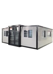 saa tiny expandable prefab house to live in 1 bathroom, 2 rooms & 1 kitchen- foldable house, container home, portable house, tiny house for small family, modular guest house – 19 x 20 ft