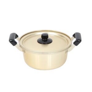 generic chefline ramen pot with stay-cool handles, fast heating (18cm/7 inches), medium, gold, rmpot01