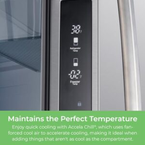 Kenmore 46-75515 Counter-Depth French Door Refrigerator/Freezer with Fingerprint-Resistant Stainless Steel, Ice Maker, Quiet and Energy Efficient Inverter Compressor, 36 Inch