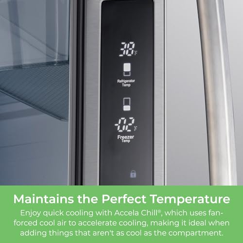 Kenmore 46-75515 Counter-Depth French Door Refrigerator/Freezer with Fingerprint-Resistant Stainless Steel, Ice Maker, Quiet and Energy Efficient Inverter Compressor, 36 Inch