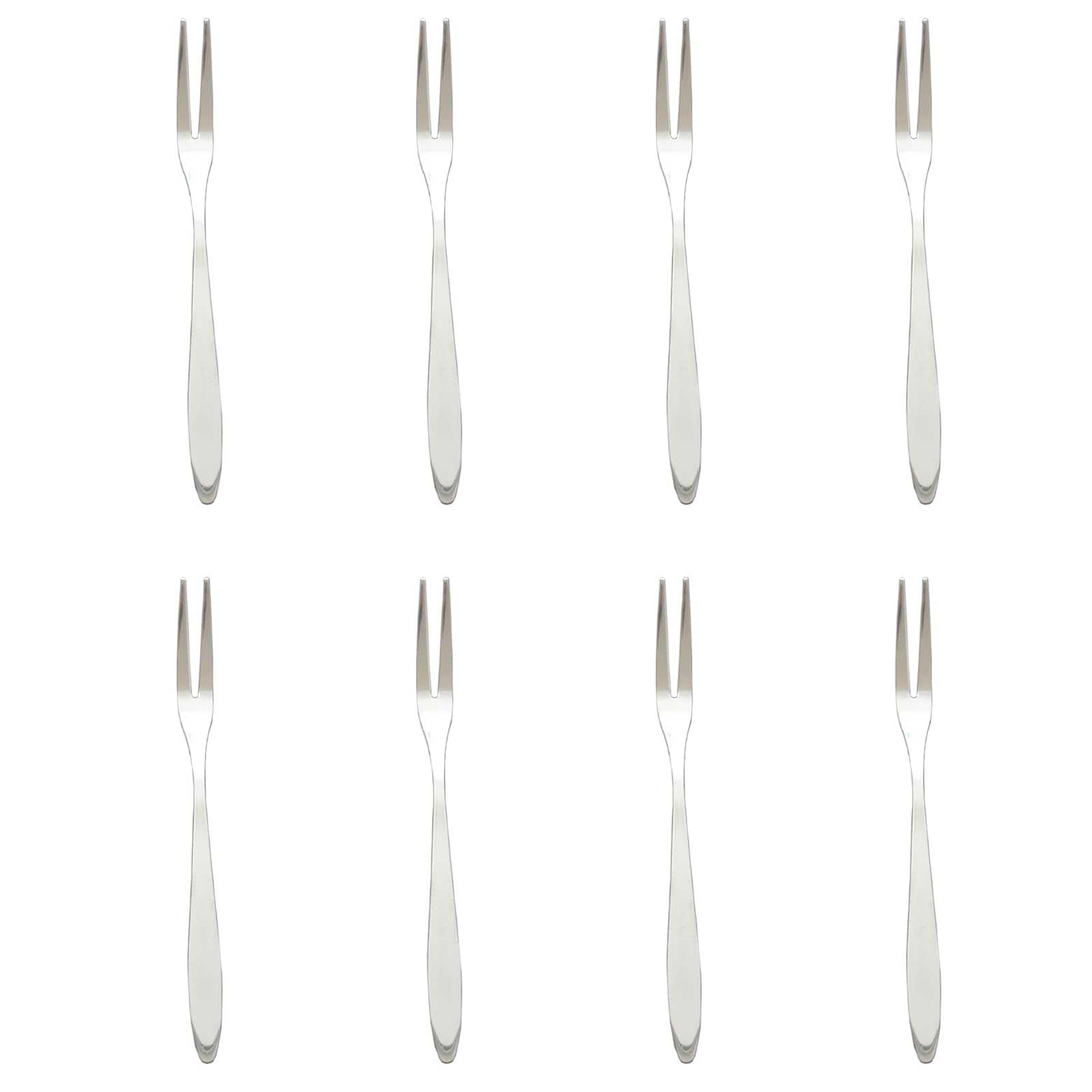 8 Pieces Pickle Forks, 5 Inches Handle Olive Fork, Stainless Steel Cocktail Forks, Pickle Grabber, Pickle Picker, 2 Prong Dessert Forks, Fruit Fork