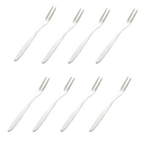 8 Pieces Pickle Forks, 5 Inches Handle Olive Fork, Stainless Steel Cocktail Forks, Pickle Grabber, Pickle Picker, 2 Prong Dessert Forks, Fruit Fork