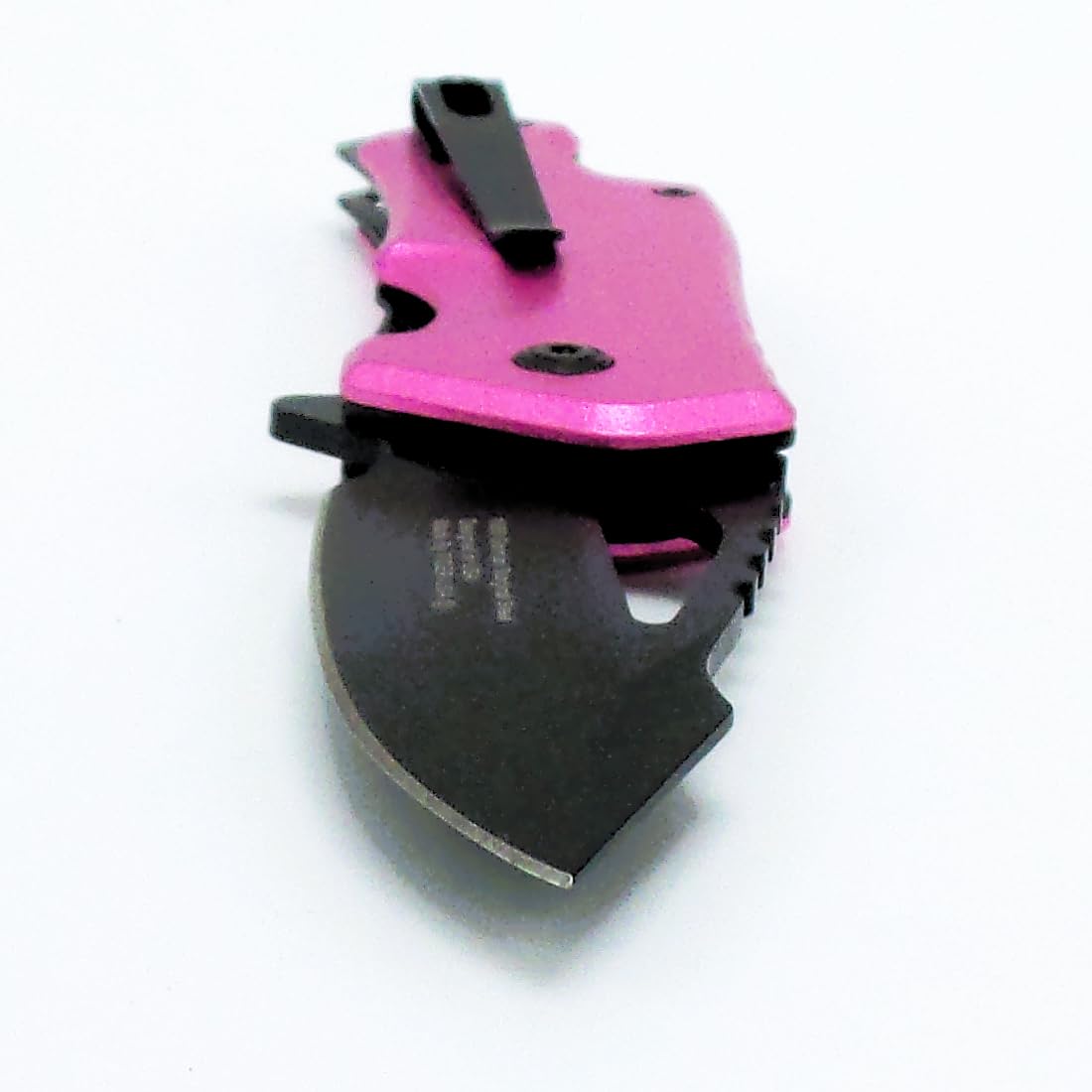 Pocket Folding Knife, 3" Spriing assisted Blade Utility Knife with Deep Carry Pocket Clip for EDC Pink