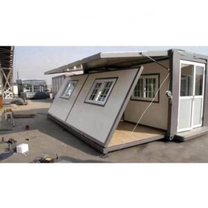 Portable Prefabricated Tiny Home 19x20ft, Mobile Expandable Plastic Prefab House for Hotel, Booth, Office, Guard House, Shop, Villa, Warehouse, Workshop (with Restroom)